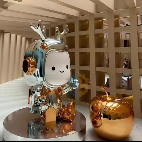 Polished Chrome Sculpture