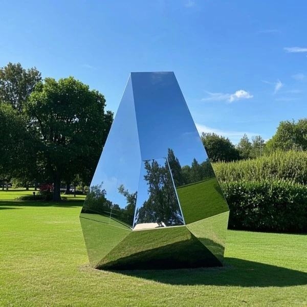 Reflective Stainless Steel Sculpture