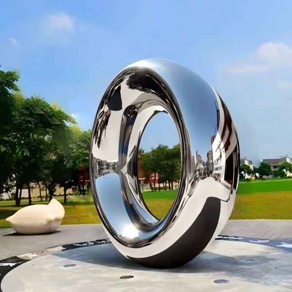 Polished Stainless Steel Sculpture