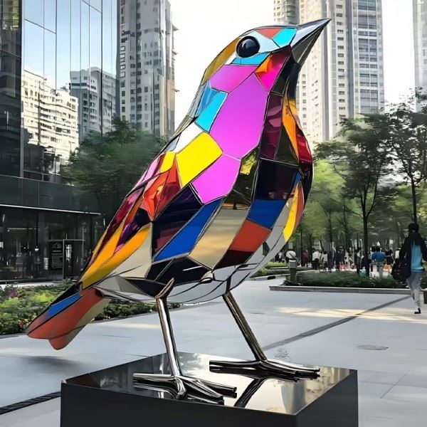 Stainless Steel Bird Art Sculpture